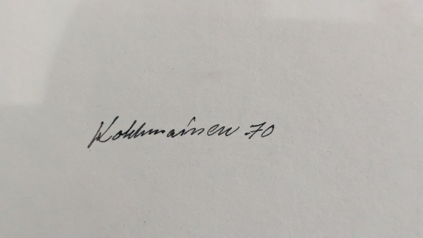 Pertti Kolehmainen - Kotirouva (Signeerattu Tussityö 1970)