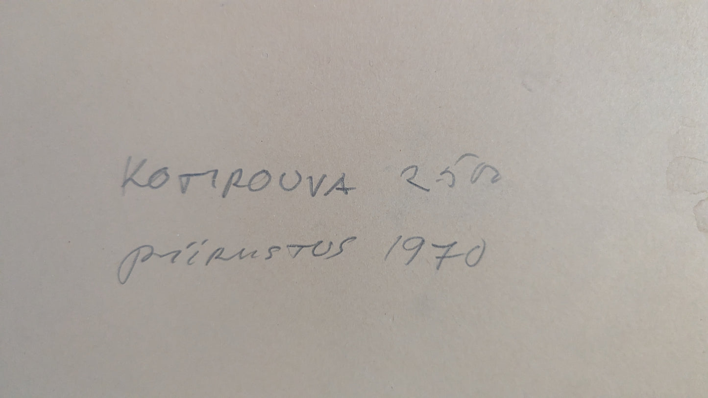 Pertti Kolehmainen - Kotirouva (Signeerattu Tussityö 1970)
