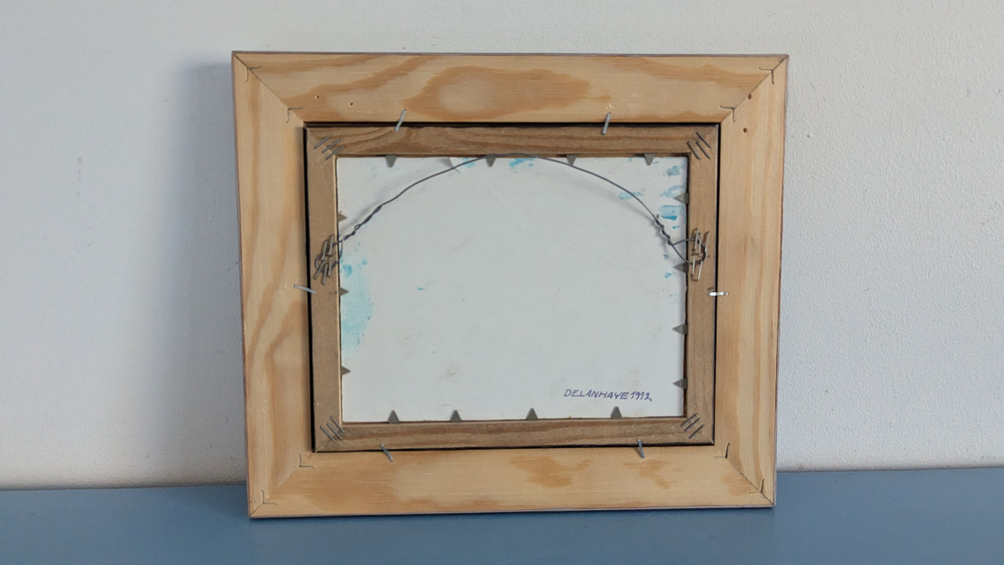 Veikko Siren - Delanhaye 1912 (Signeerattu Öljyvärimaalaus)