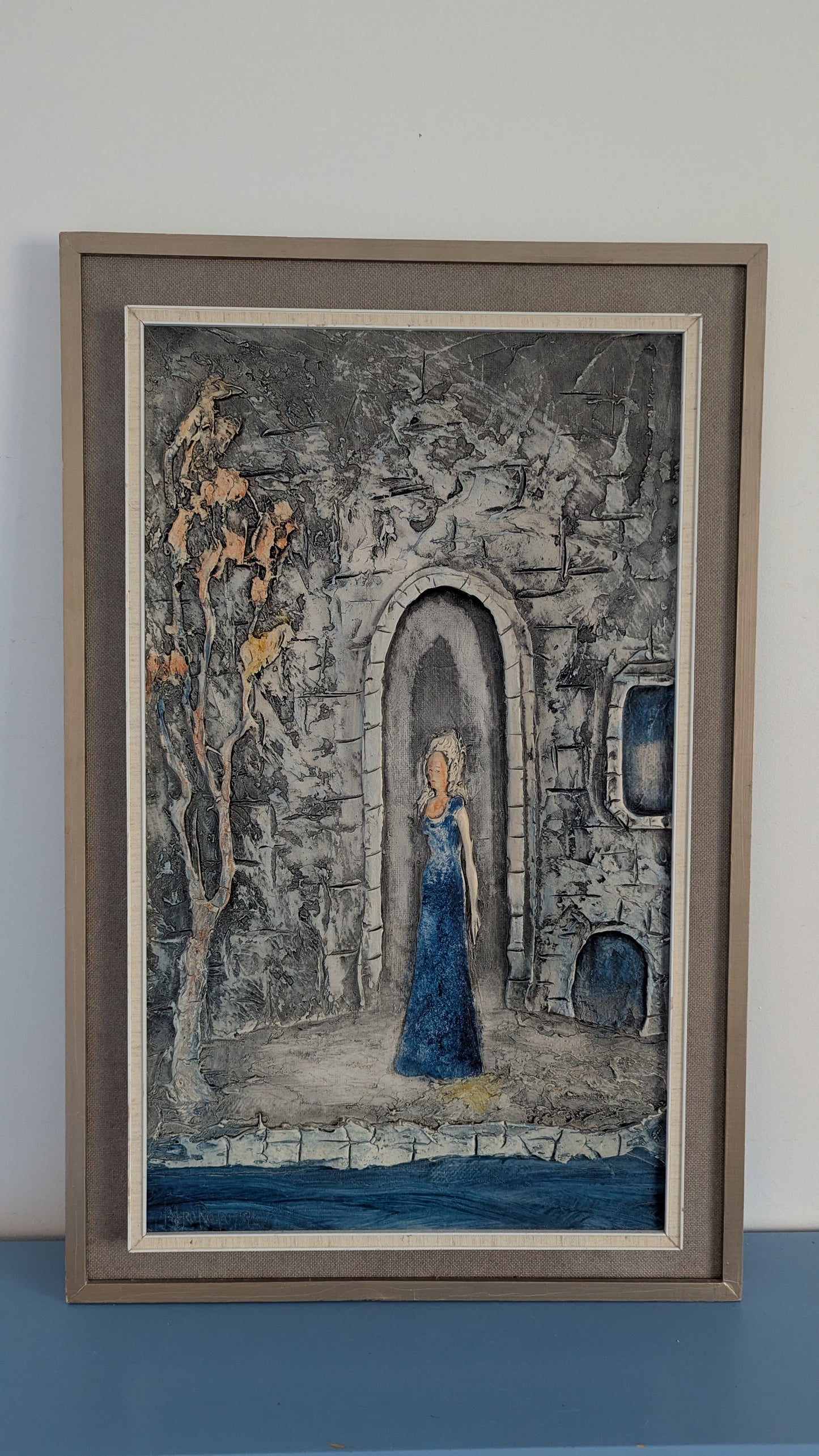 Pauli Antero Rapo - Olavinlinna Taru (Signeerattu Massatekniikkatyö 1973)