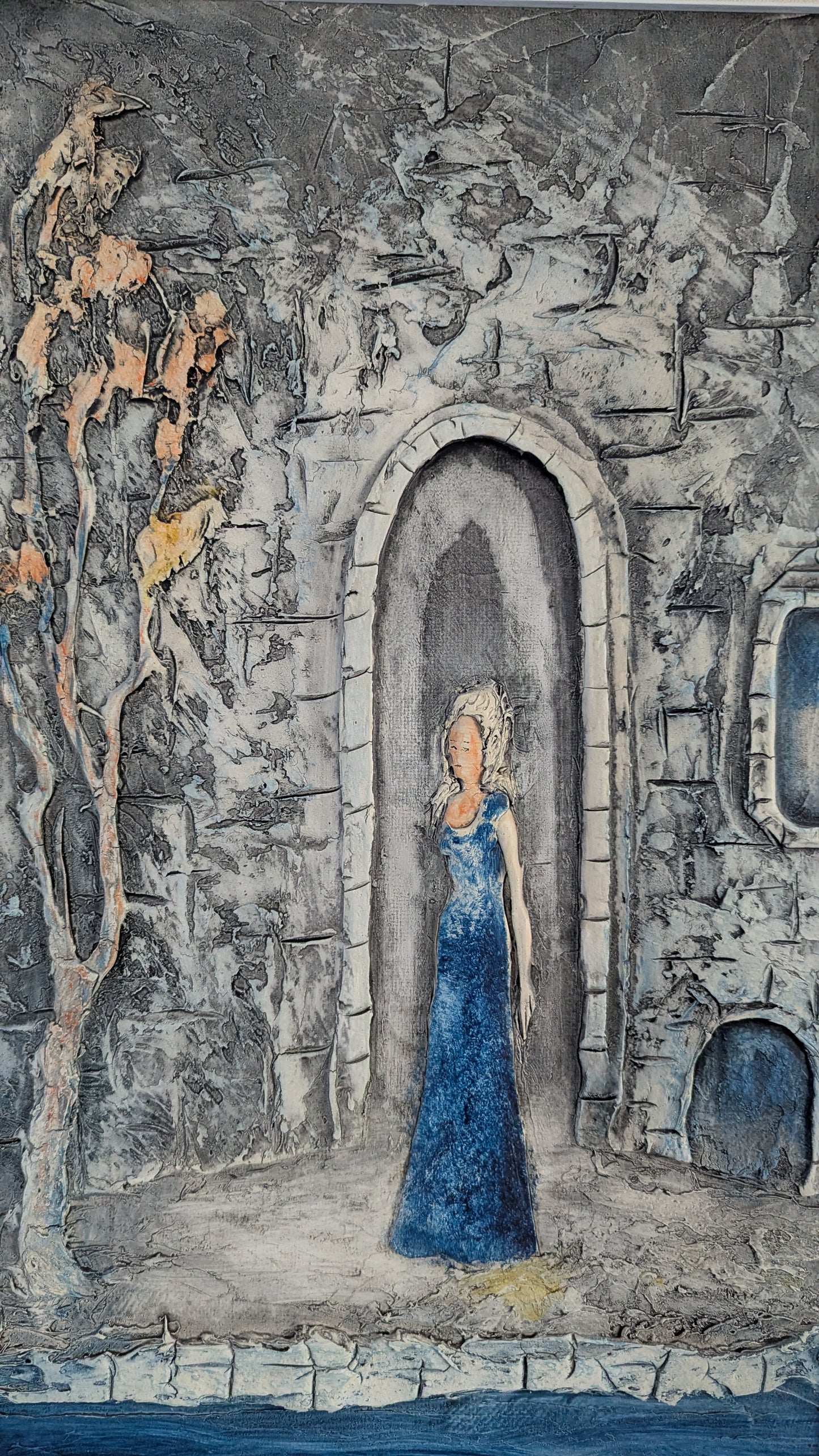 Pauli Antero Rapo - Olavinlinna Taru (Signeerattu Massatekniikkatyö 1973)