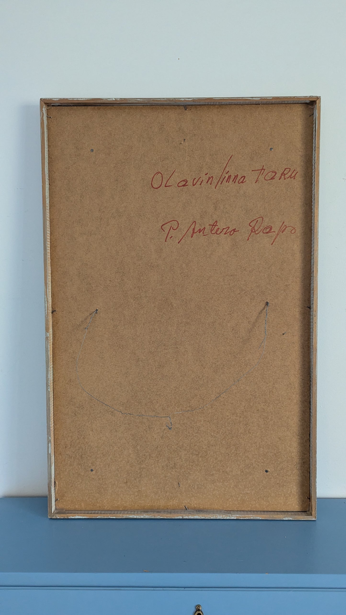 Pauli Antero Rapo - Olavinlinna Taru (Signeerattu Massatekniikkatyö 1973)