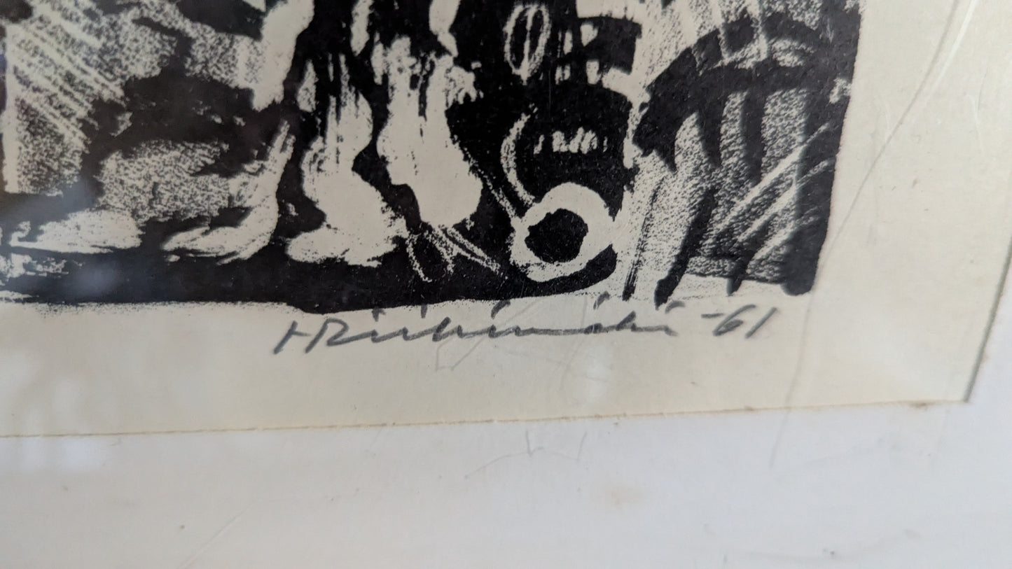 Heimo Riihimäki - Signeerattu Grafiikka (1961)