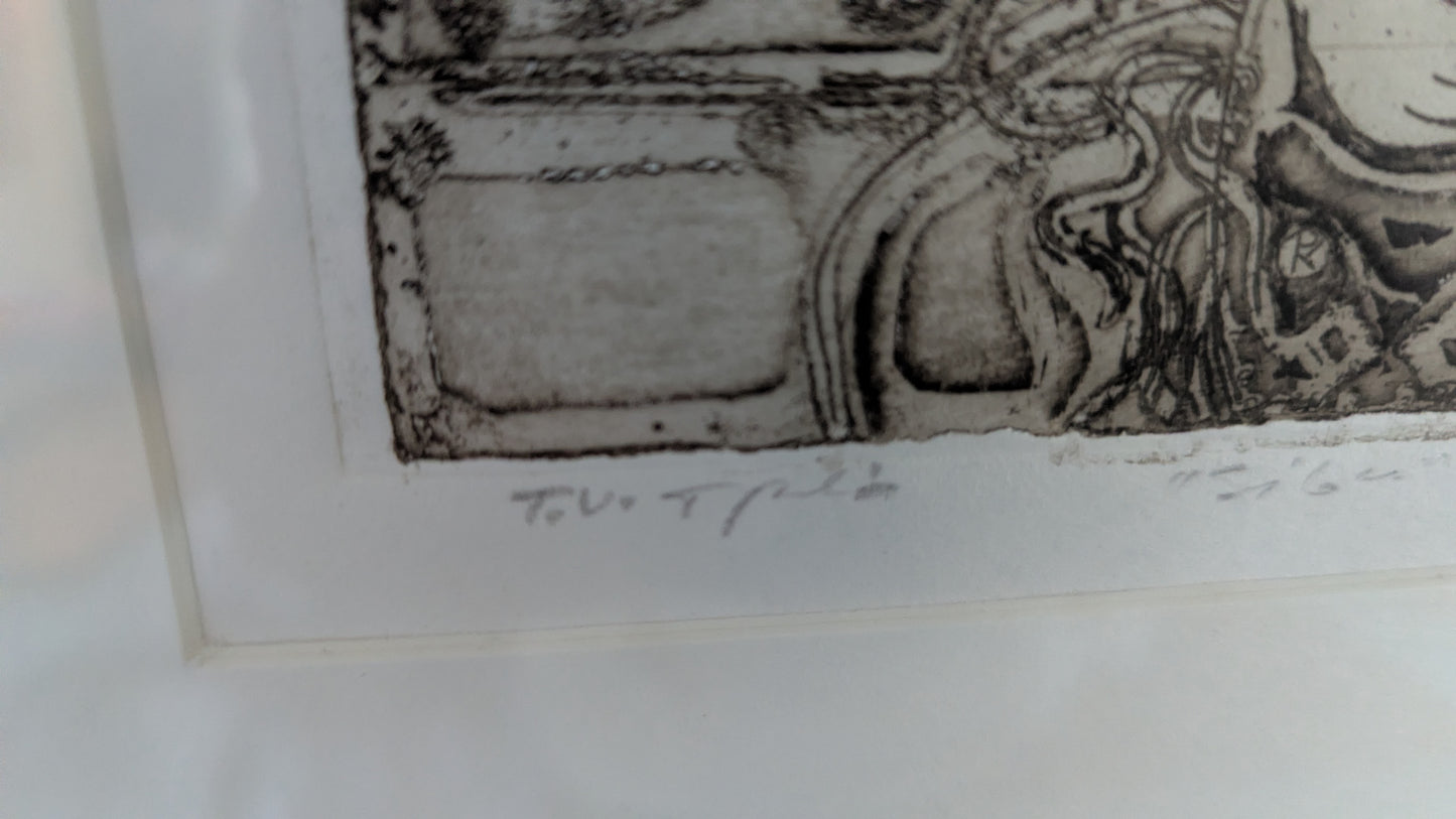 Pertti Kolehmainen - Sibu (Signeerattu Etsaus 1982)