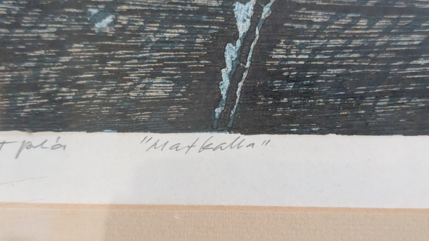 Pertti Kolehmainen - Matkalla (Signeerattu Grafiikka 1983)