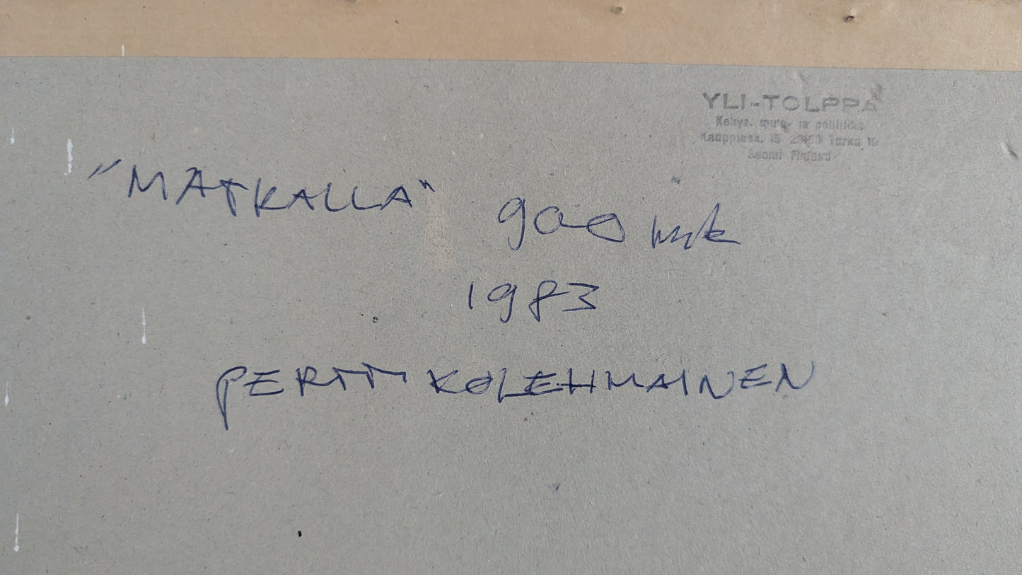 Pertti Kolehmainen - Matkalla (Signeerattu Grafiikka 1983)
