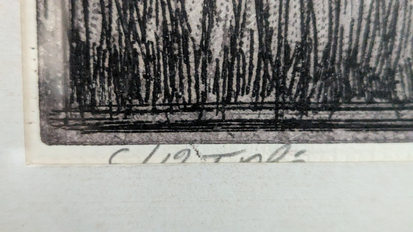 Pertti Kolehmainen - Korttitalon Kuningatar (Signeerattu Etsaus 1980)