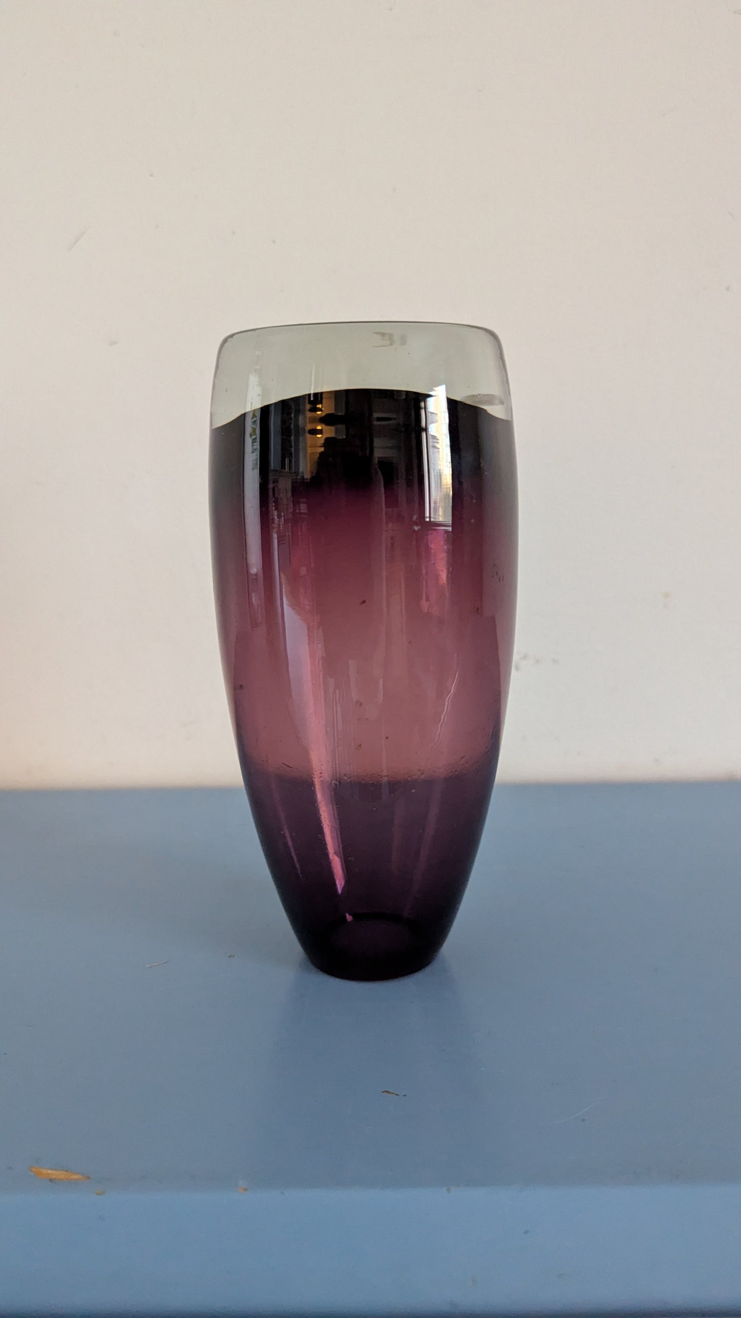 Riihimäen Lasi 1365 Maljakko (Riihimäen Lasin Leimalla)