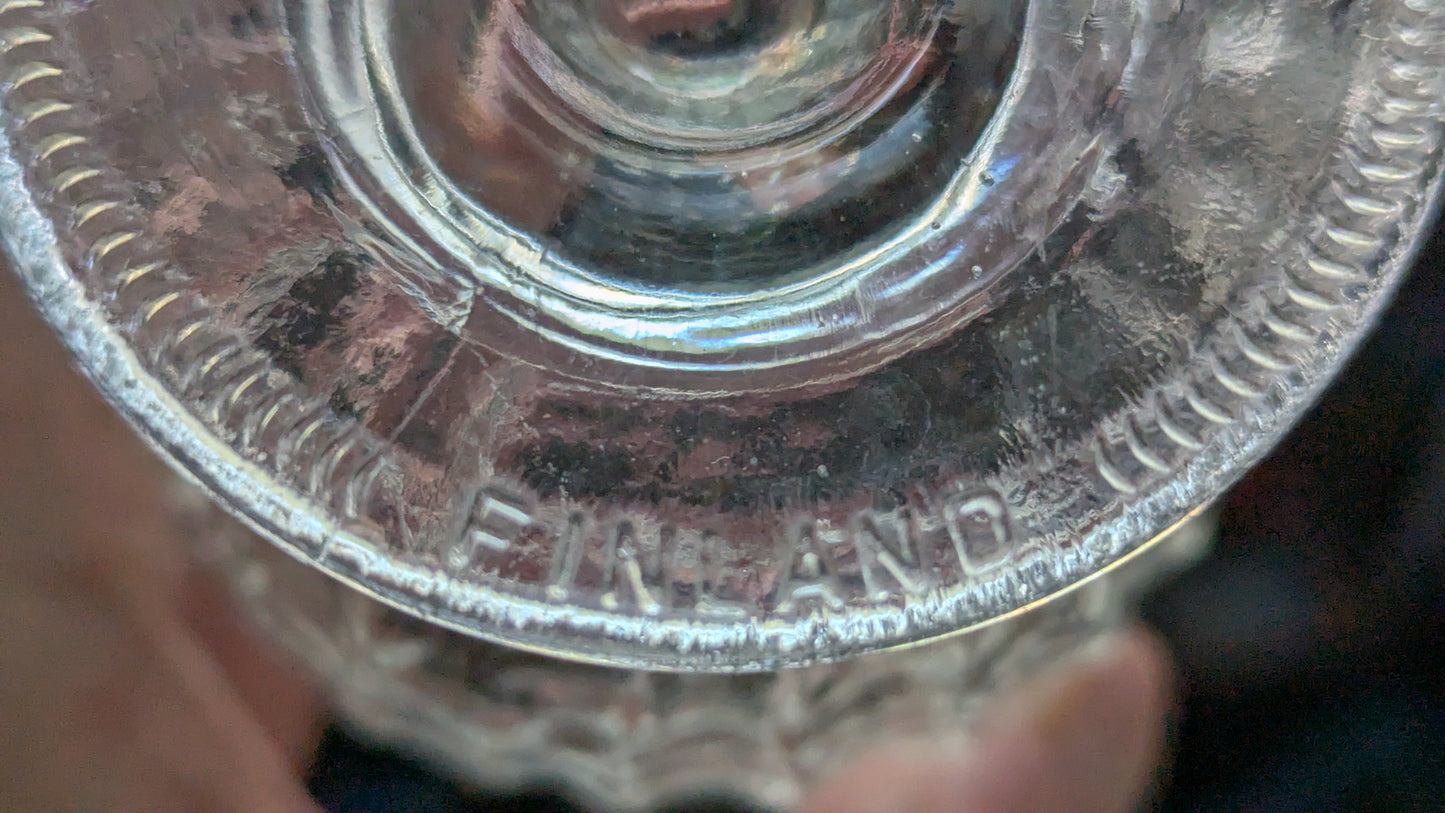 Riihimäen Lasi Kehrä Juomalasi (20cl, 4kpl, 1975-1980, Nanny Still)