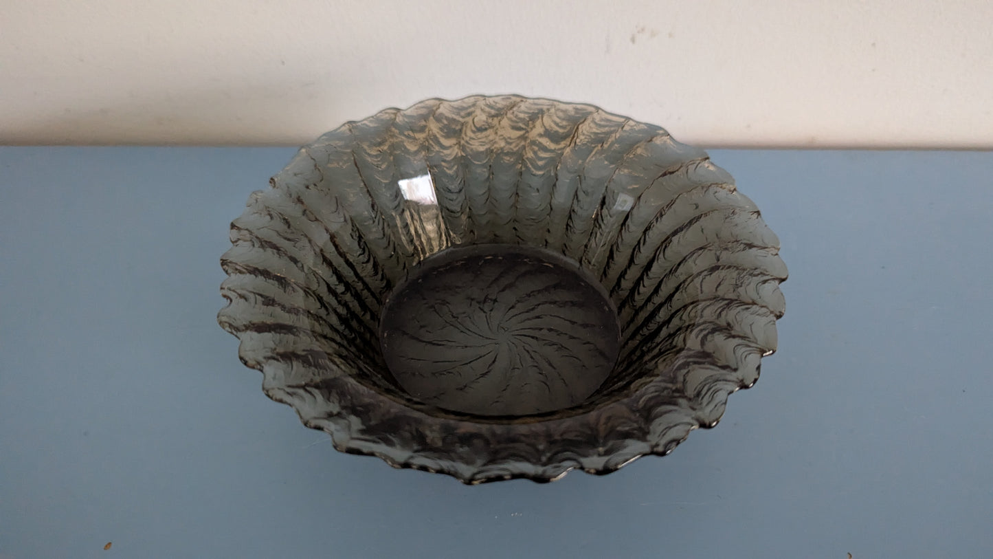 Riihimäen Lasi Tupru Jälkiruokakulho (7kpl, 1975-1980, Nanny Still)