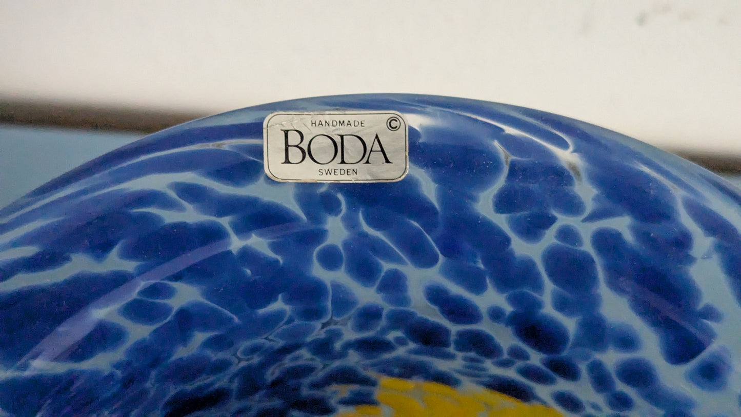 Kosta Boda - Tintomara Malja / Kulho (1972, Signeerattu, Ulrica Hydman Vallien)