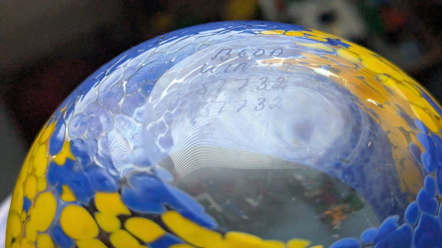 Kosta Boda - Tintomara Malja / Kulho (1972, Signeerattu, Ulrica Hydman Vallien)