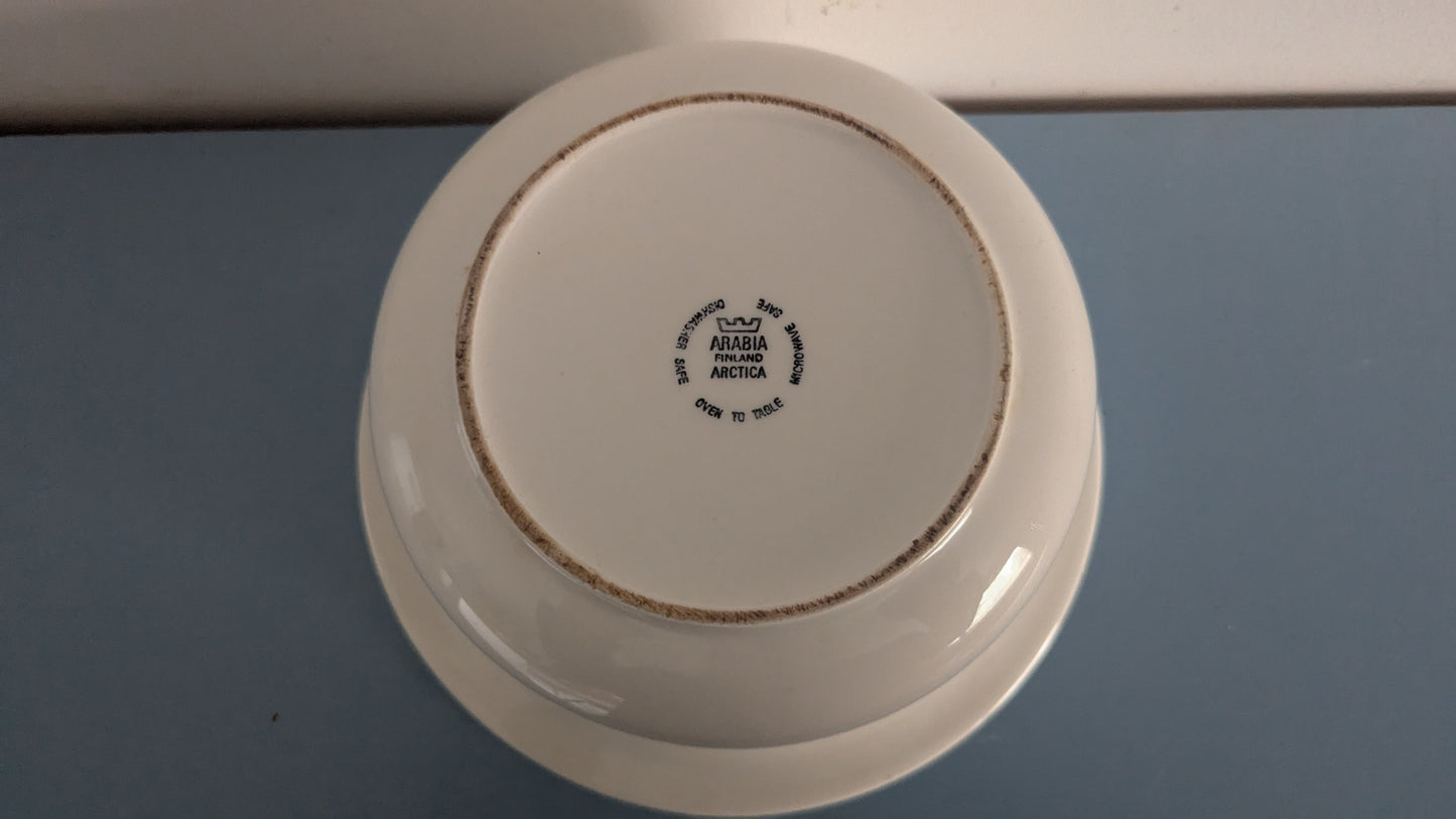 Arabia Arctica Sinikello Pata / Kulho (1984-1987, Esteri Tomula)