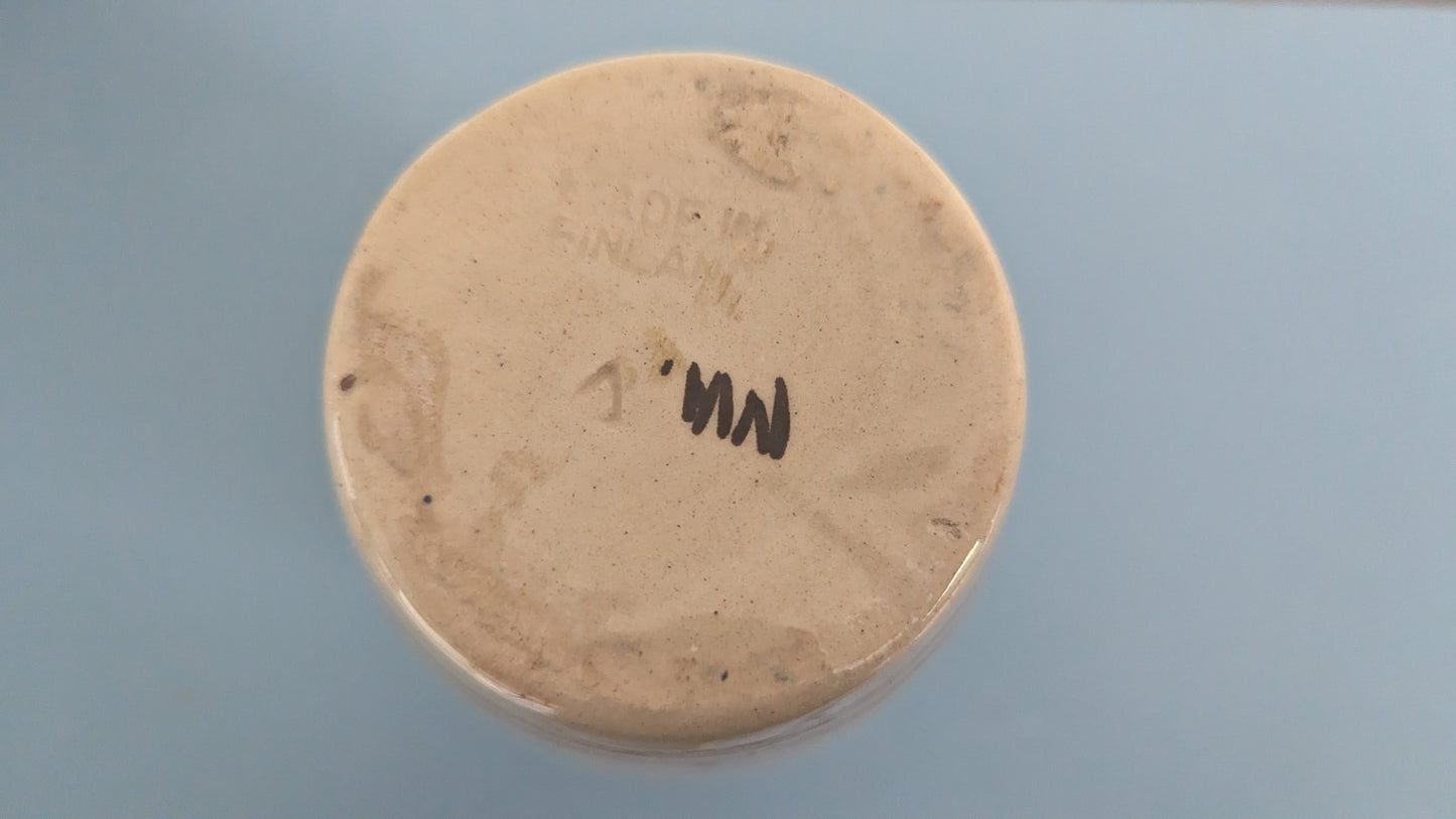 Kupittaa Savi - Ruukku / Maljakko (1950-luku, Signeerattu, Maire Aarnio)