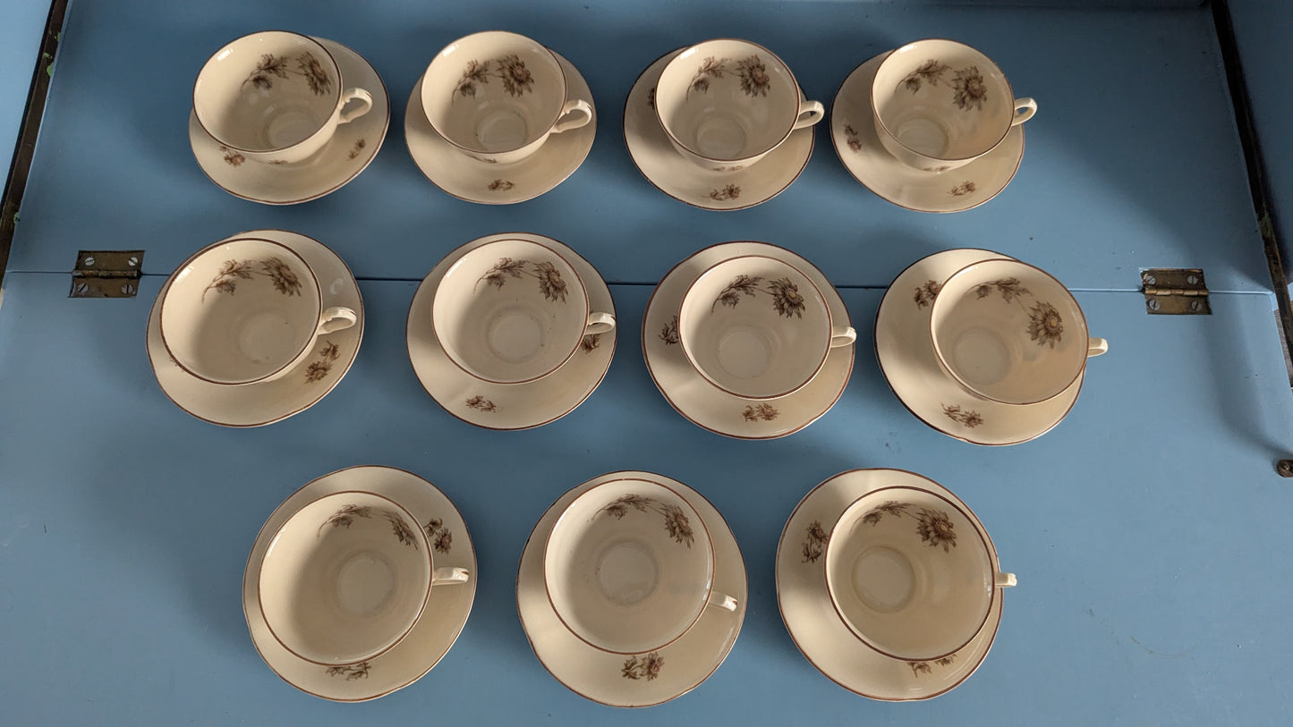 Arabia Asteri Kahviastiasto 11-hengelle (22-osainen, 1932-1949)