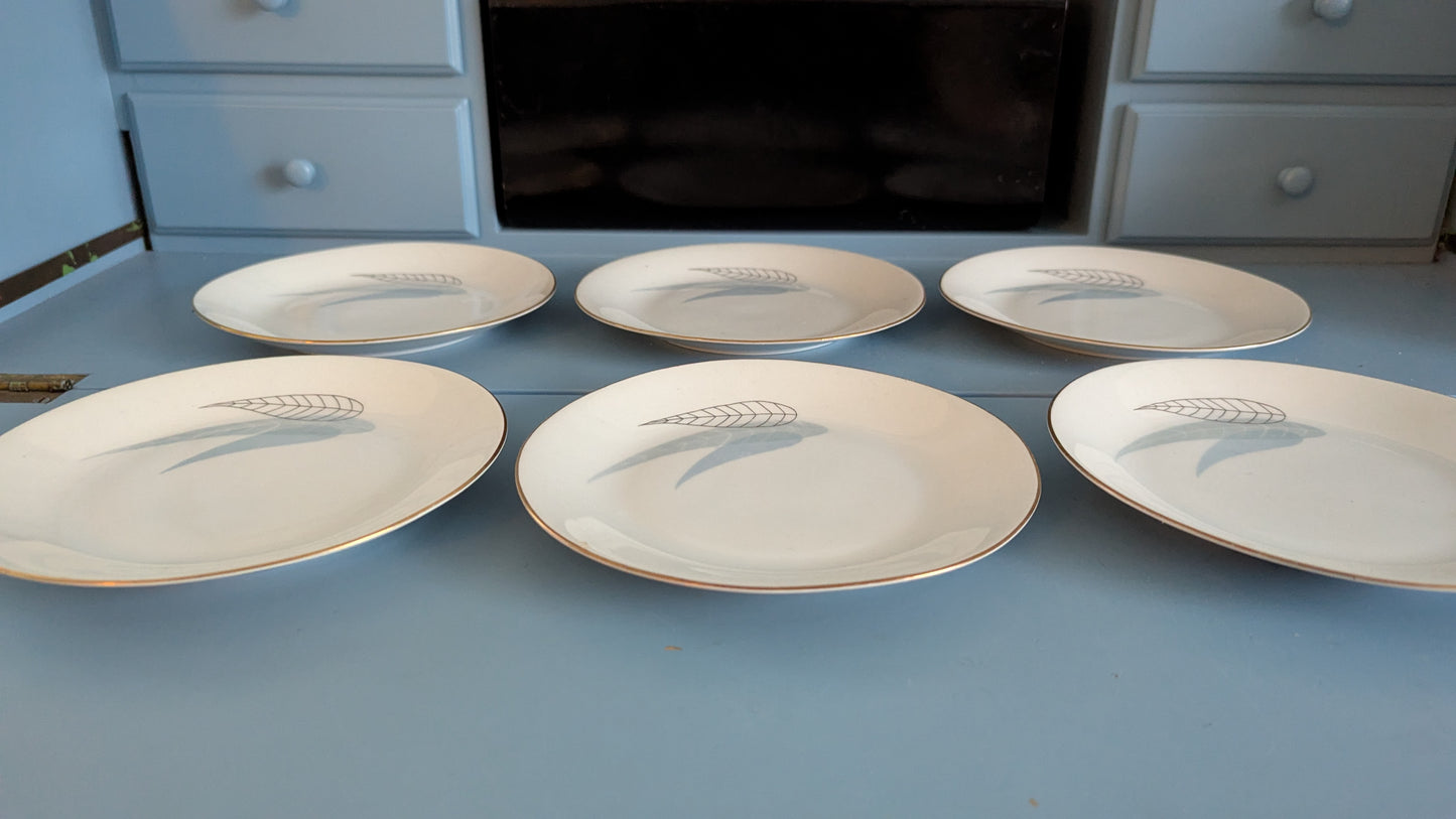 Arabia Iris Leipälautanen / Leivoslautanen (6kpl, 1961-1963, Raija Uosikkinen)