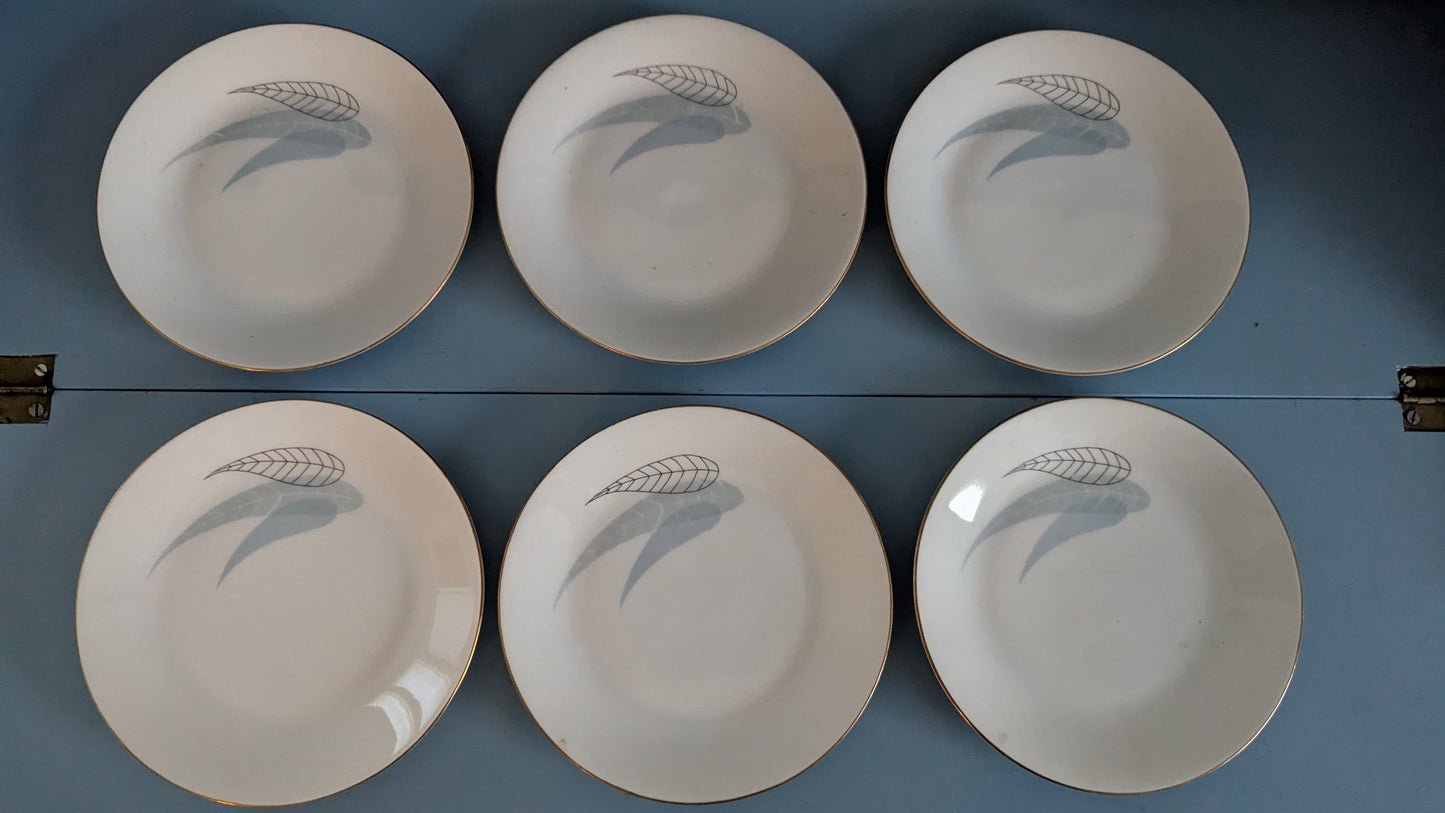 Arabia Iris Leipälautanen / Leivoslautanen (6kpl, 1961-1963, Raija Uosikkinen)