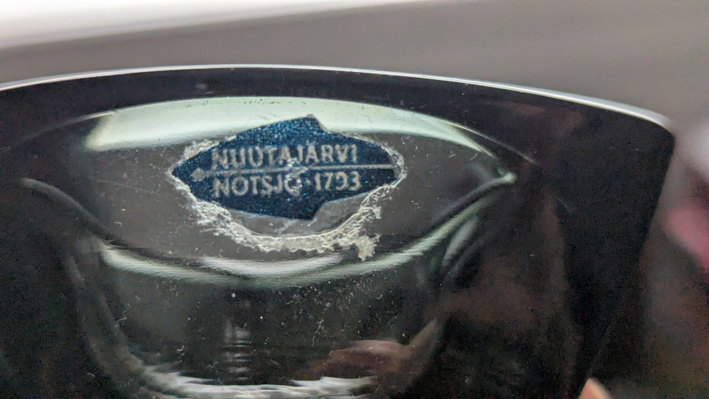 Nuutajärvi Häränsilmä Tuhkakuppi / Tuhka-astia (1956-1971, Kaj Franck)