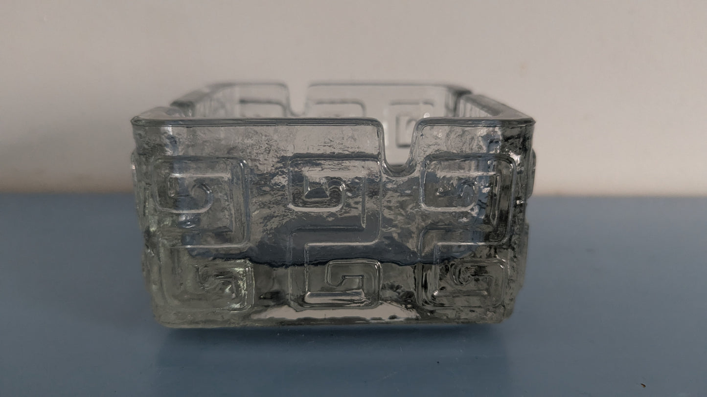 Riihimäen Lasi - Taalari Tuhka-astia (1968-1975, Tamara Aladin)