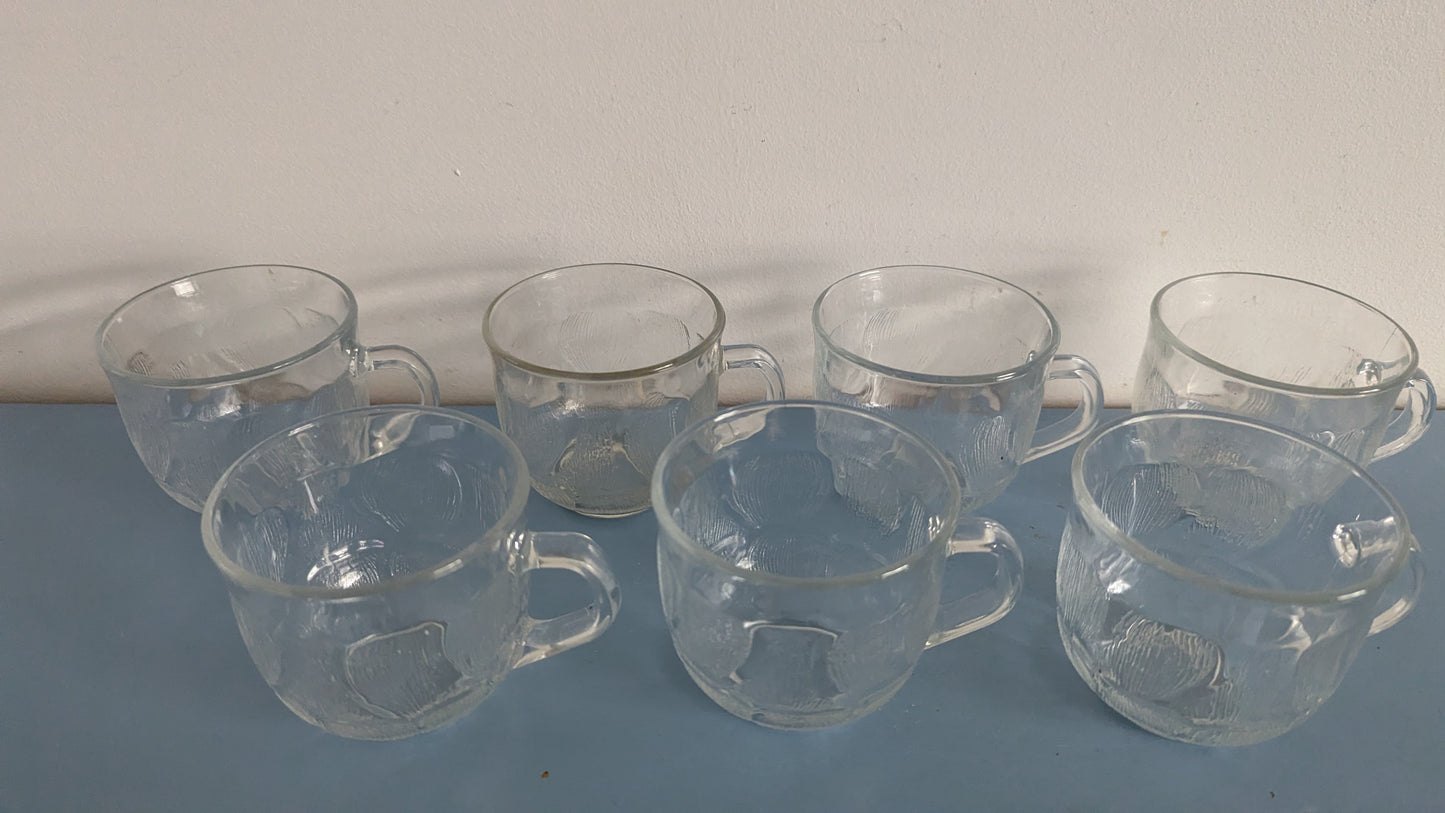 Arcoroc Fleur Kahvikuppi (7kpl, 1970-1980-luku)