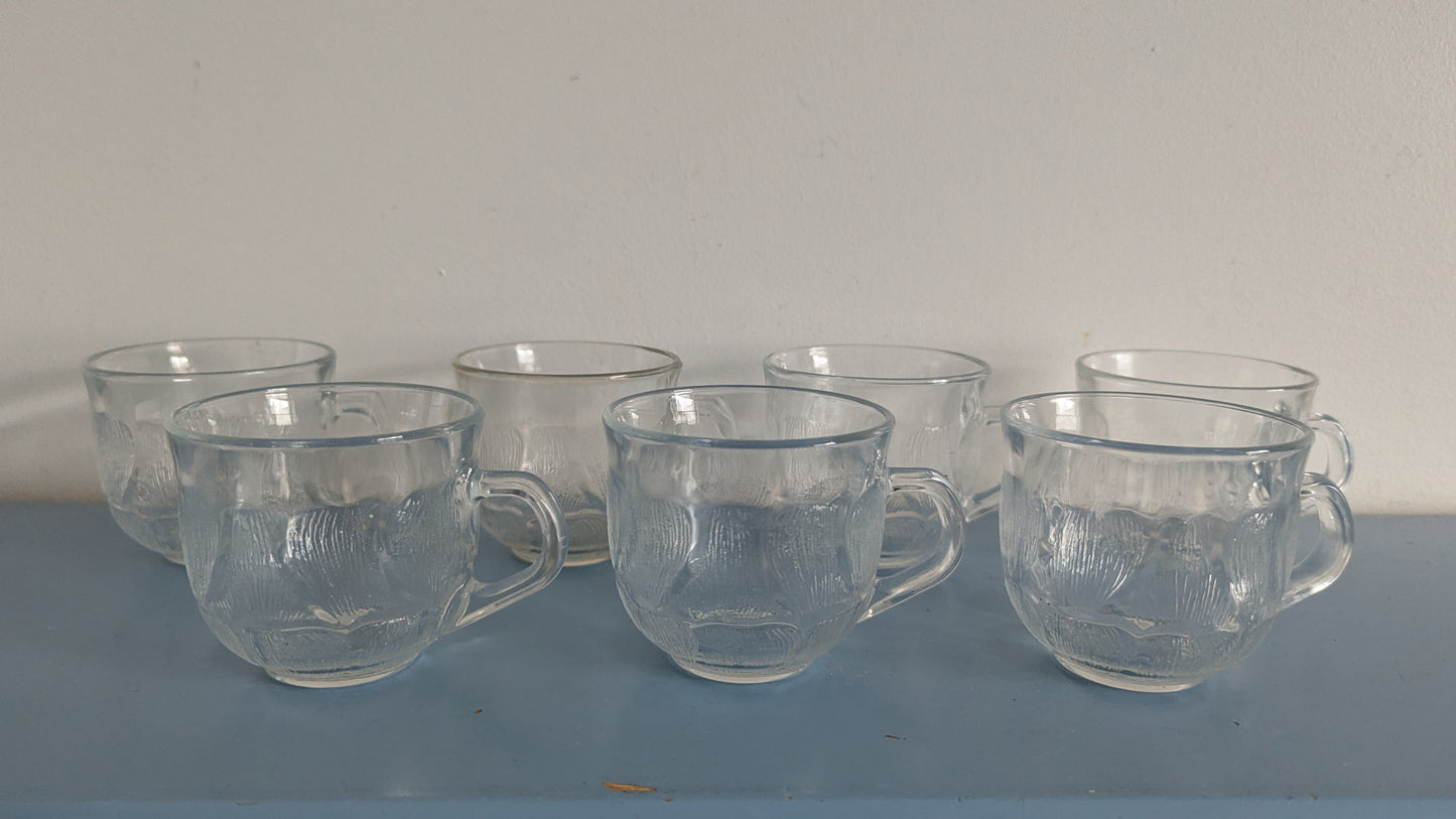 Arcoroc Fleur Kahvikuppi (7kpl, 1970-1980-luku)