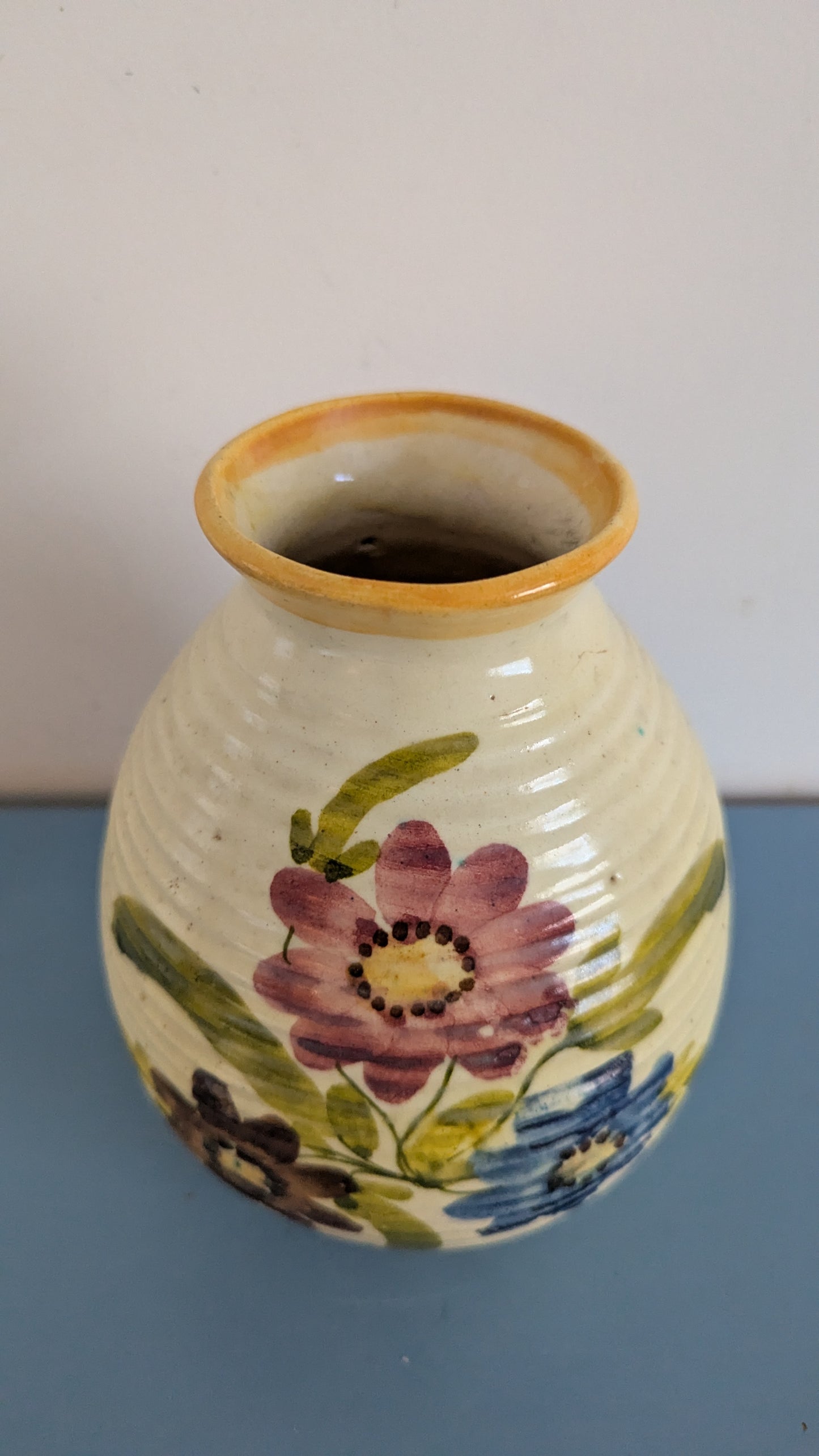 Kupittaa Savi - Ruukku / Maljakko (1950-luku, Signeerattu, Helmi Suova)