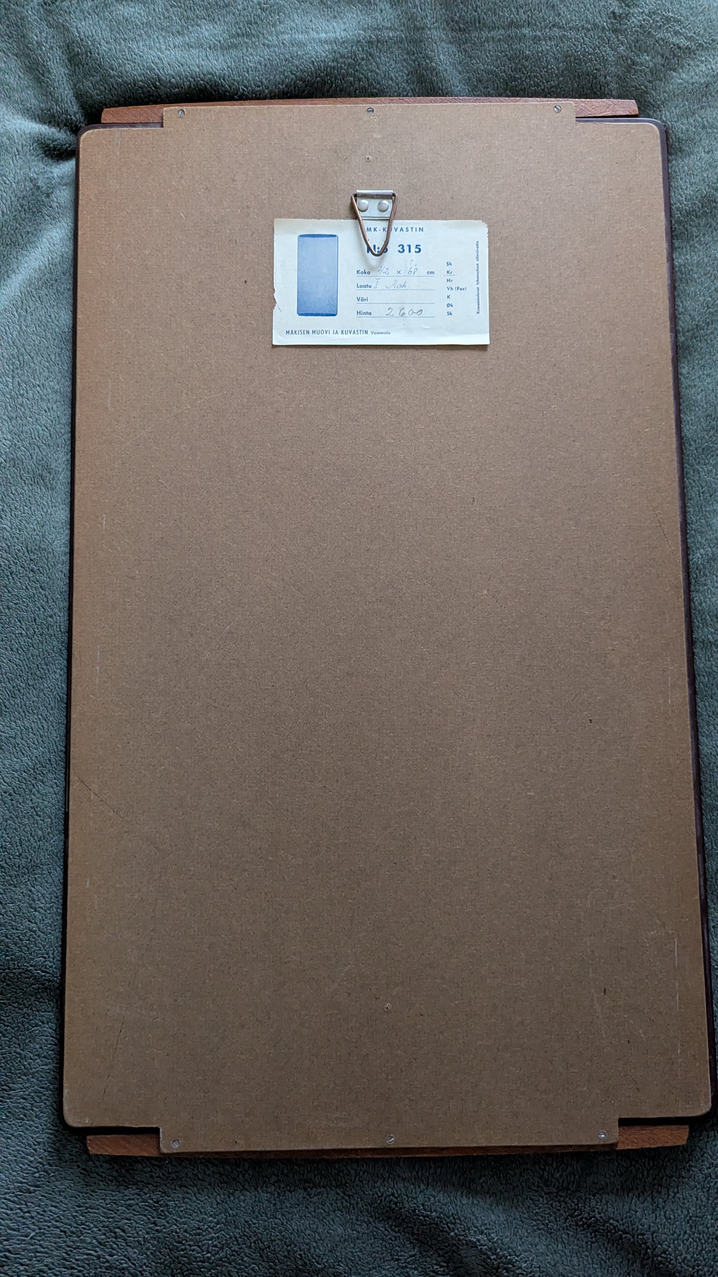 Mäkisen Kuvastin - Seinäpeili N:o 315 (1960-1967)