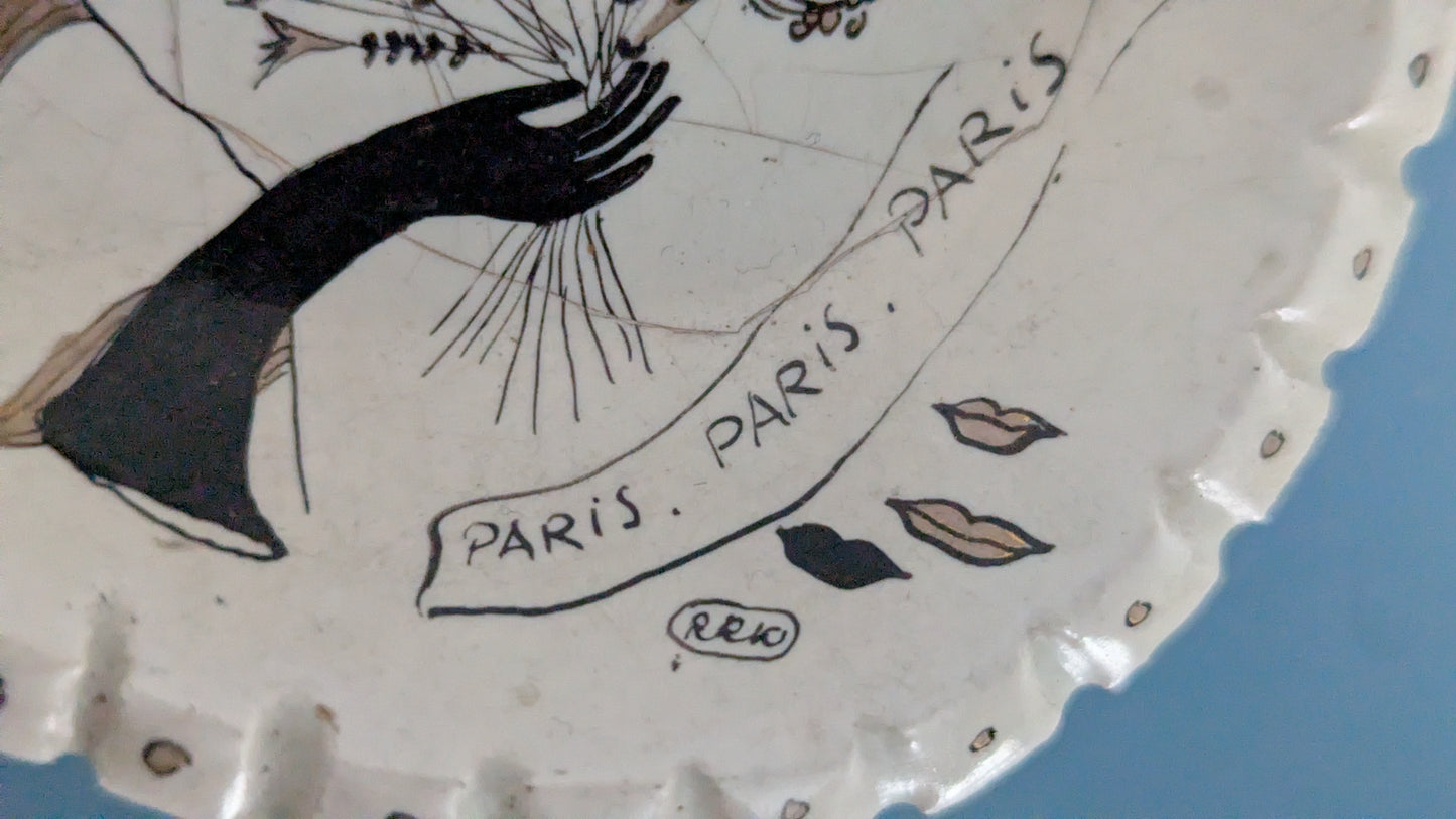 Falco - Paris Paris Paris Seinälaatta (Signeerattu, Raija Rauanheimo-Kojonen)