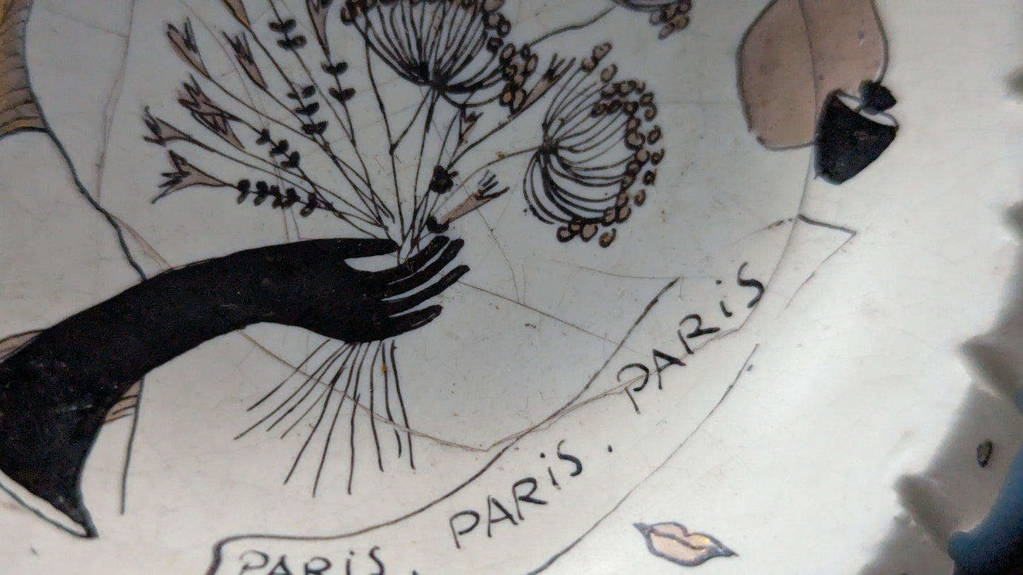 Falco - Paris Paris Paris Seinälaatta (Signeerattu, Raija Rauanheimo-Kojonen)