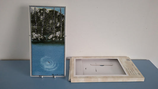 Arabia Ihminen ja Luonto - Kala Seinälaatta (Alkuperäisessä Pakkauksessa)