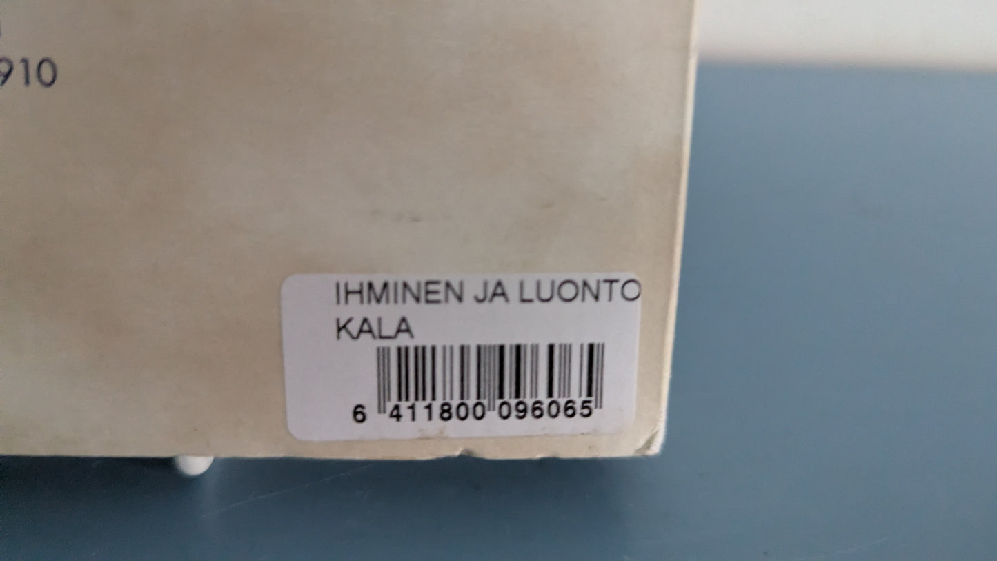 Arabia Ihminen ja Luonto - Kala Seinälaatta (Alkuperäisessä Pakkauksessa)