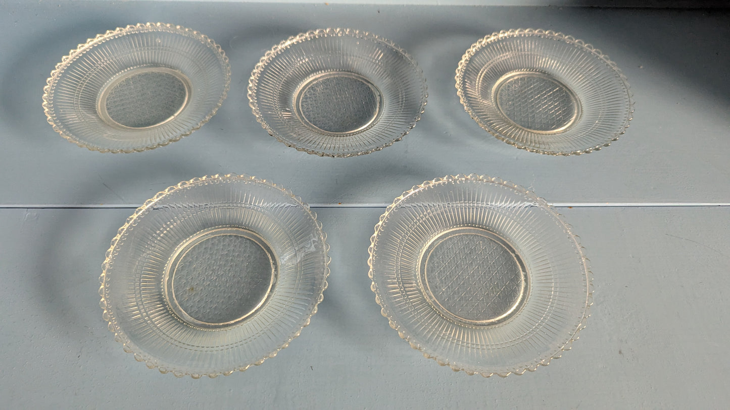 Nuutajärvi 1224 Leivoslautanen / Leipälautanen  (5kpl, 1800-luvun Loppu)