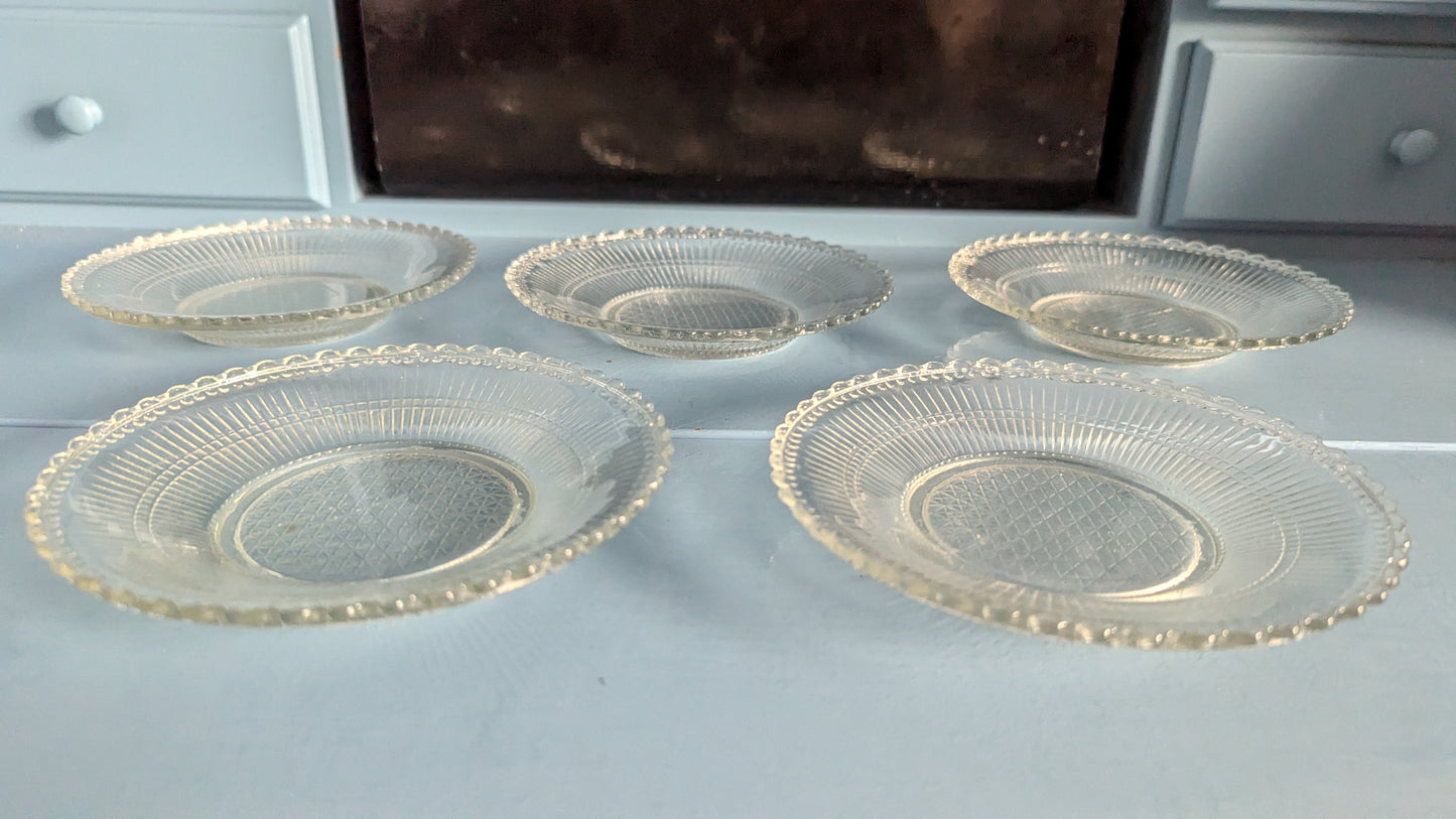 Nuutajärvi 1224 Leivoslautanen / Leipälautanen  (5kpl, 1800-luvun Loppu)