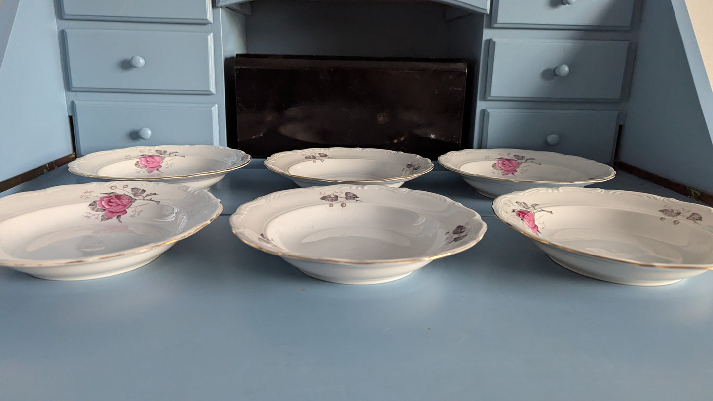 Wałbrzych - Ruusukuvioinen Keittolautanen (6kpl)