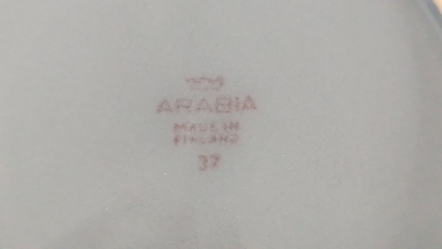 Arabia Kukkaruukun Aluslautanen (1959-1960-luvun Alku)