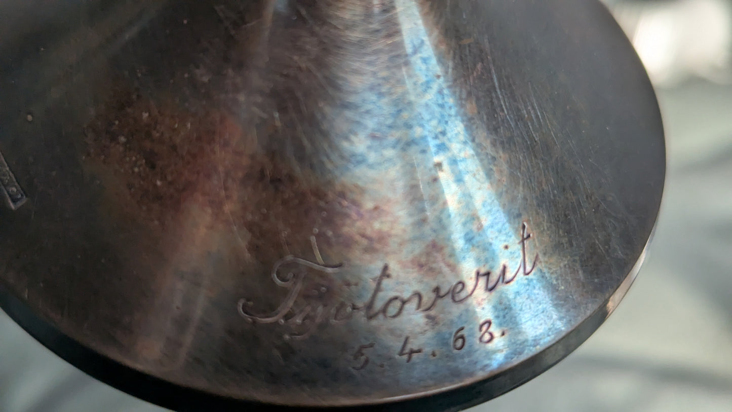 Riihimäen Lasi Kristallimaljakko (1967, Aimo Okkolin)