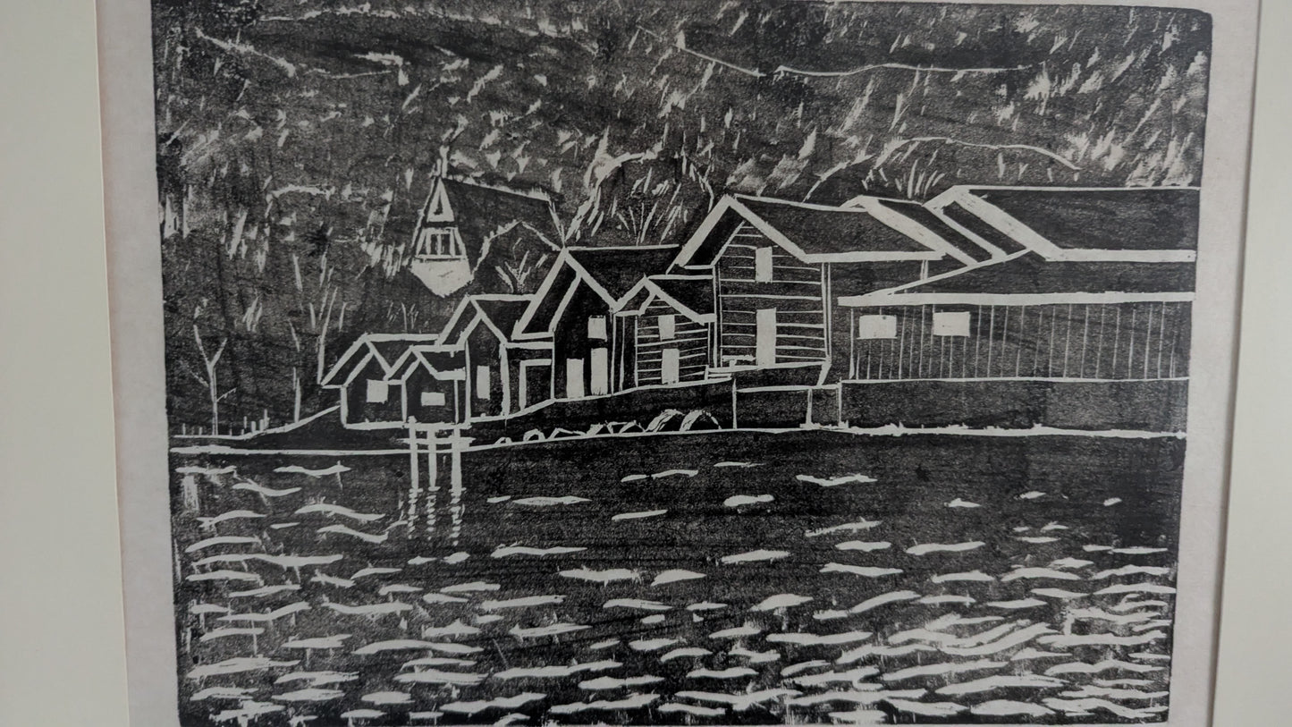 Kauko Kanervo - Signeerattu Puupiirros (1987, 14/15)