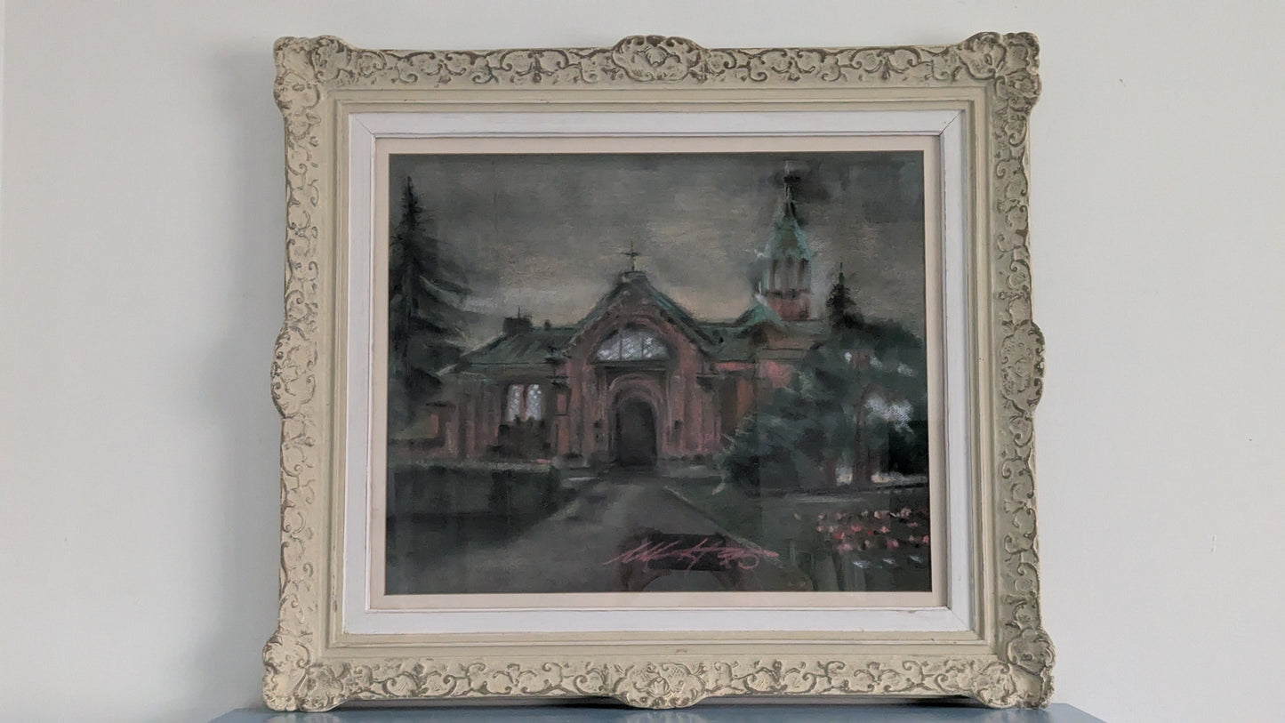 Marja-Leena Holopainen - Tampere Aleksanterin Kirkko (Signeerattu Pastellityö)