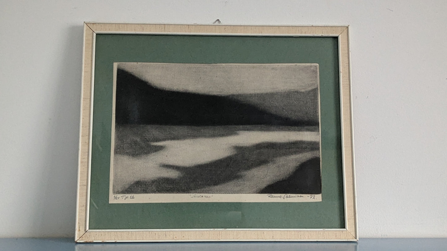 Rauno Salminen - Jäiden Tulo (Signeerattu Grafiikka 1972)