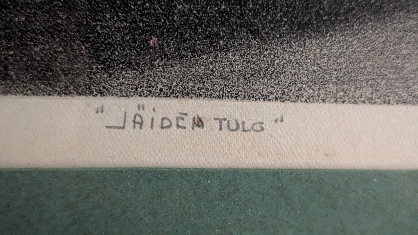 Rauno Salminen - Jäiden Tulo (Signeerattu Grafiikka 1972)