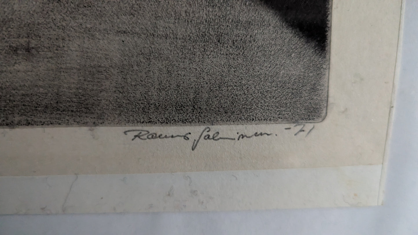 Rauno Salminen - Kanava (Signeerattu Grafiikka 1971)