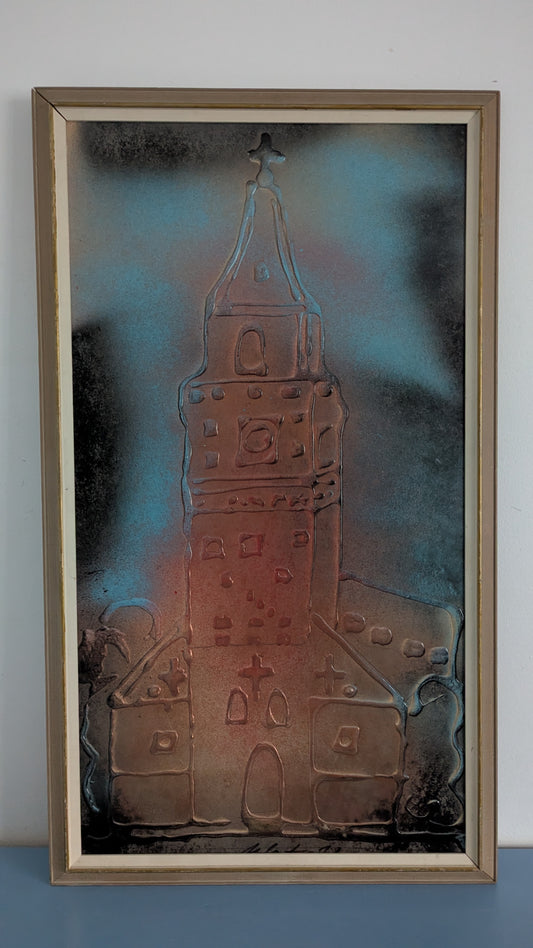 Kirkkoa Kuvaava Teos (Signeerattu)