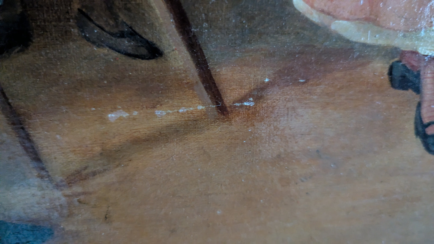 Franz Von Defregger - Häätanssi (Öljyvärimaalaus, Museojäljennös)