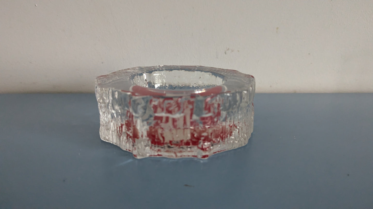 Iittala Aslak Tuhkakuppi Isolla Iittalan Logolla (1970-1988, Tapio Wirkkala)