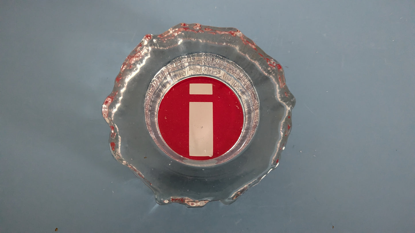 Iittala Aslak Tuhkakuppi Isolla Iittalan Logolla (1970-1988, Tapio Wirkkala)