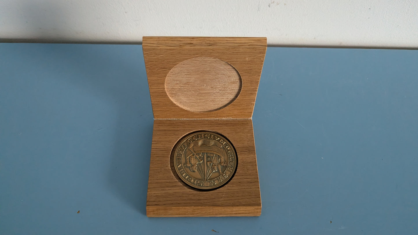 Carl Hoffstätter - Itämerenkulun Ja Satamapäivät Lübeckissä 1963 Mitali