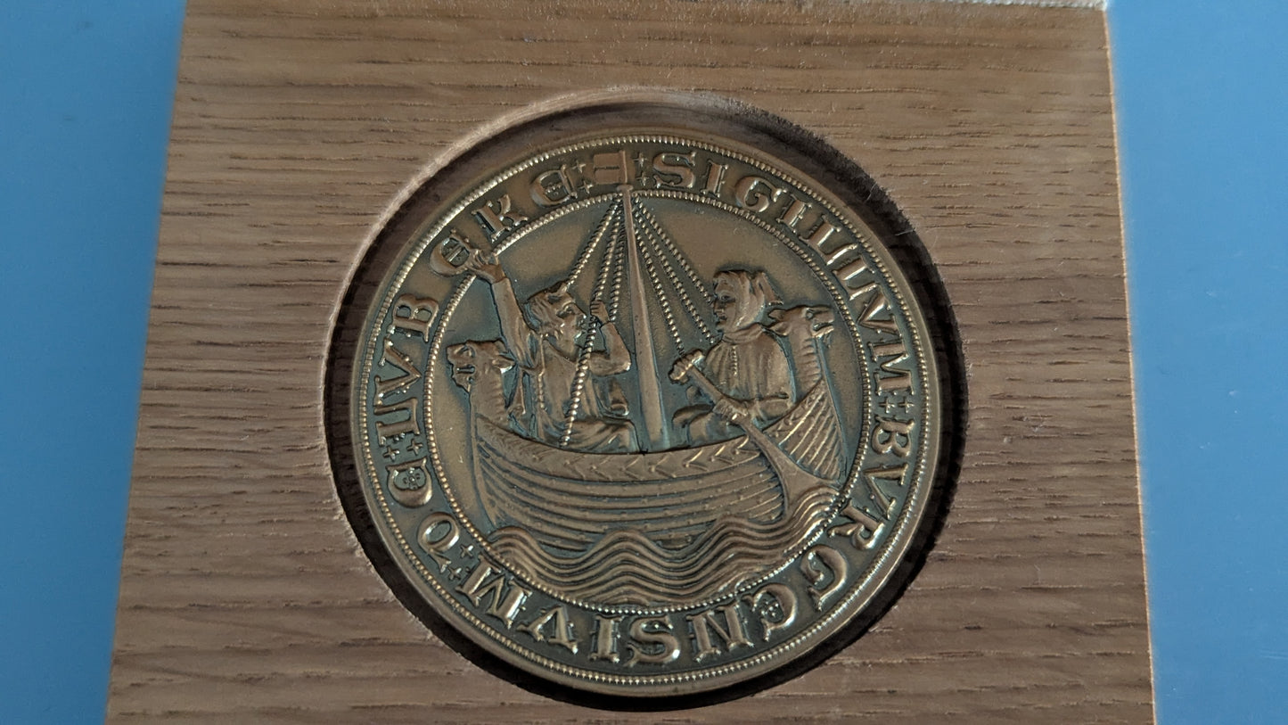 Carl Hoffstätter - Itämerenkulun Ja Satamapäivät Lübeckissä 1963 Mitali