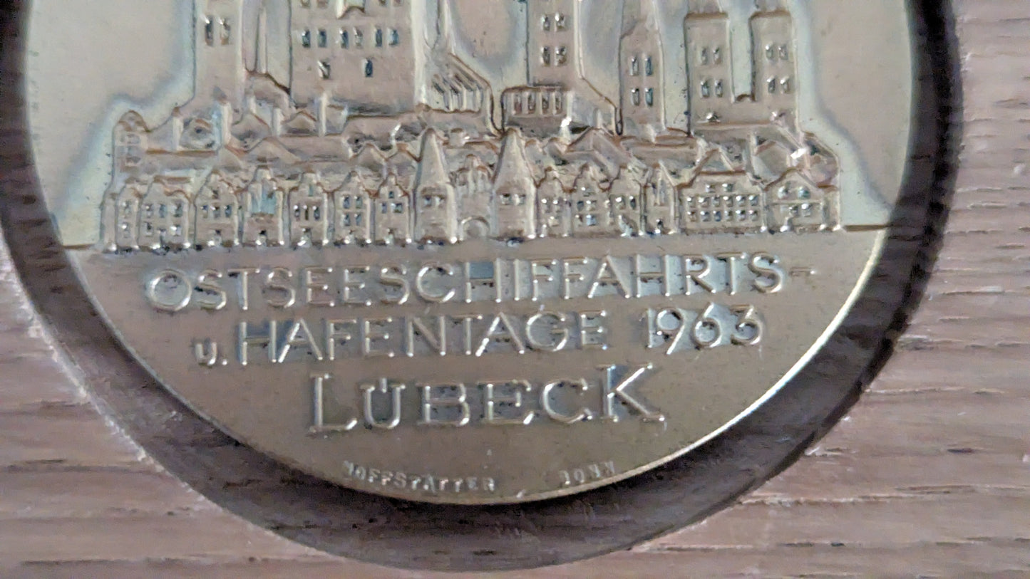Carl Hoffstätter - Itämerenkulun Ja Satamapäivät Lübeckissä 1963 Mitali