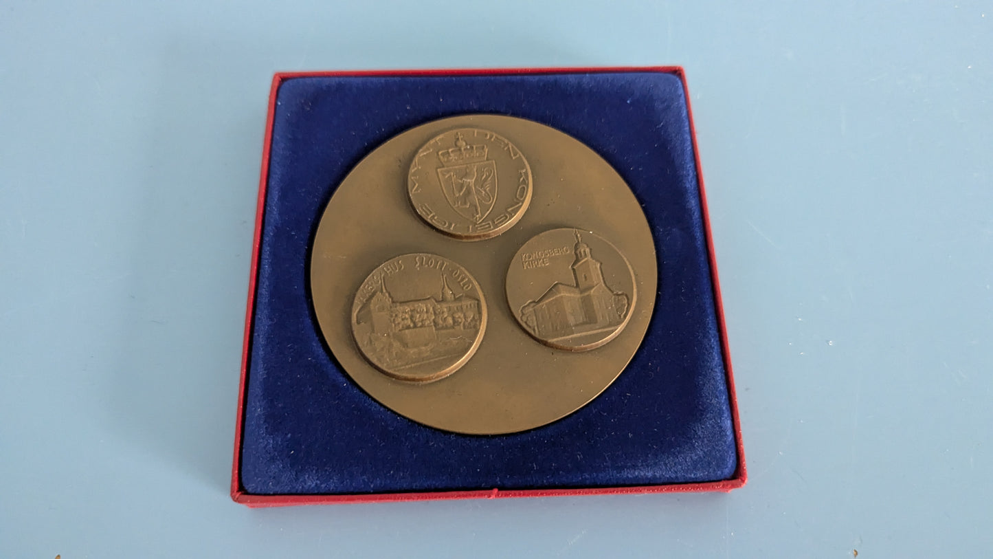 Det Norske Myntverket- Rahapajojen Johtajien Konferenssi Norja 1970 Pöytämitali