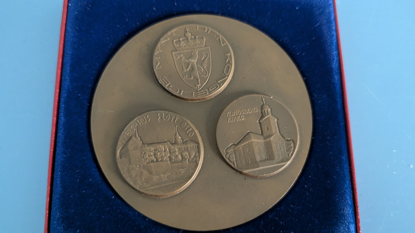 Det Norske Myntverket- Rahapajojen Johtajien Konferenssi Norja 1970 Pöytämitali